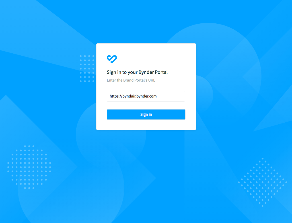 Compact View login page
