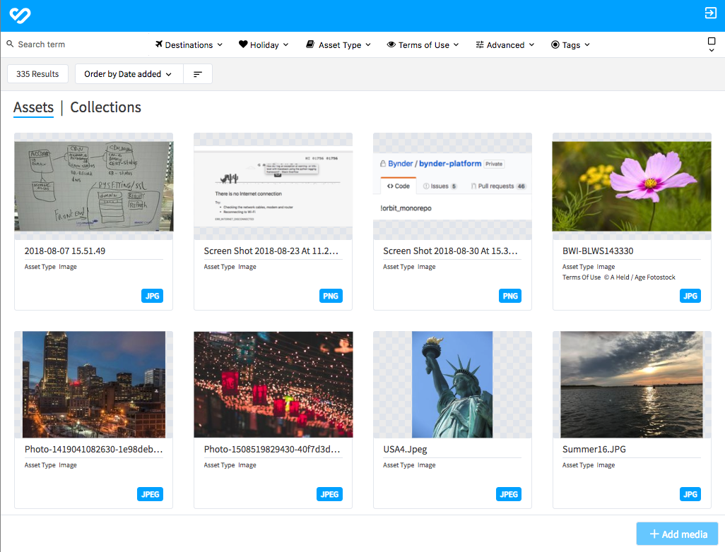 Compact View asset list
